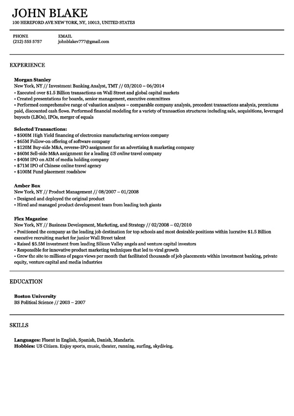 Sao Paulo Resume Template