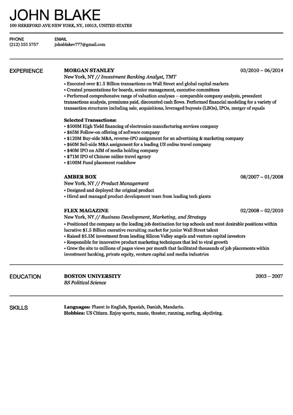 Paris Resume Template