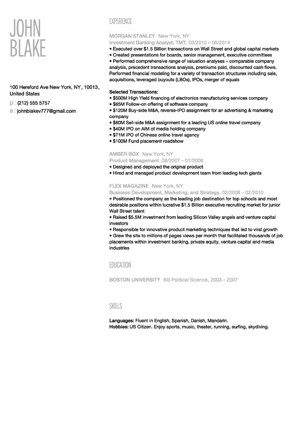 New York Resume Template