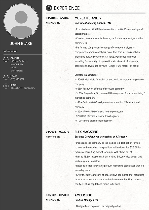 Vienna Resume Template